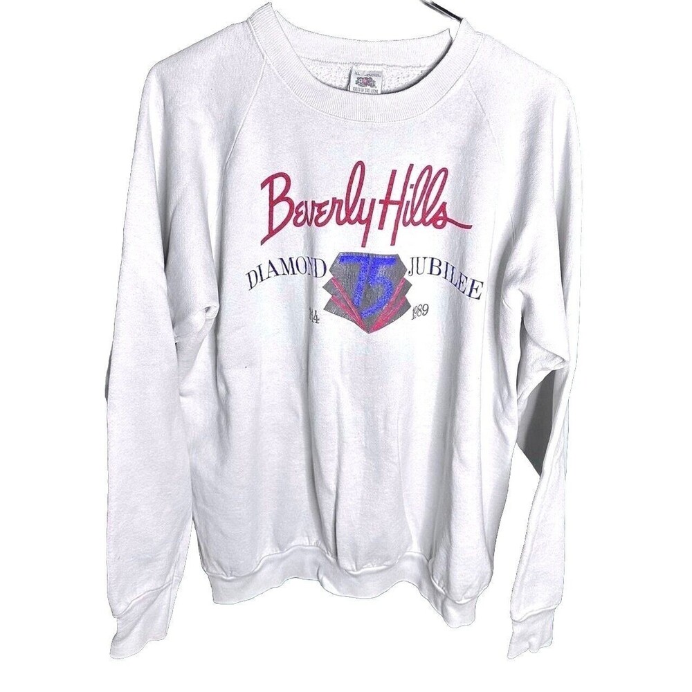 Rare Vintage ‘89 Beverly Hills 75th Diamond Jubilee Crewneck Sweatshirt
